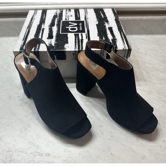 Dolce Vita Shoes - Dolce Vita Black Platform Block Heel Sandals Sz 9 Ankle Strap Open Toe Bootie